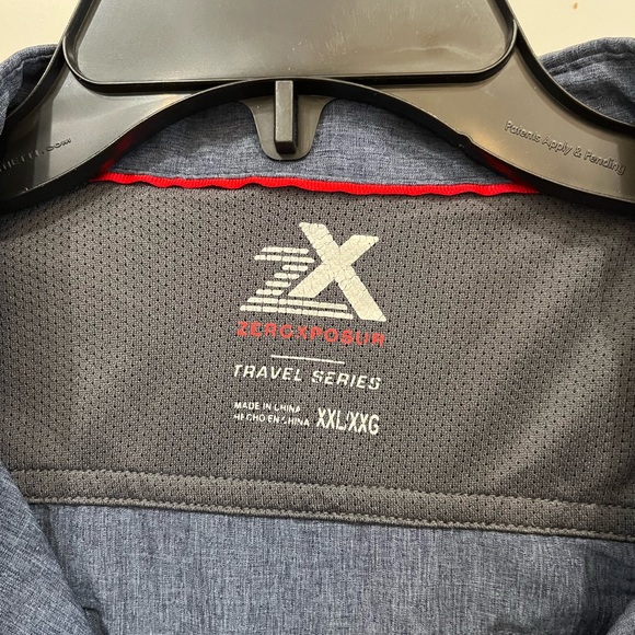 Zeroxposur Mens short sleeve Travel Series button up shirt - Picture 2 of 2